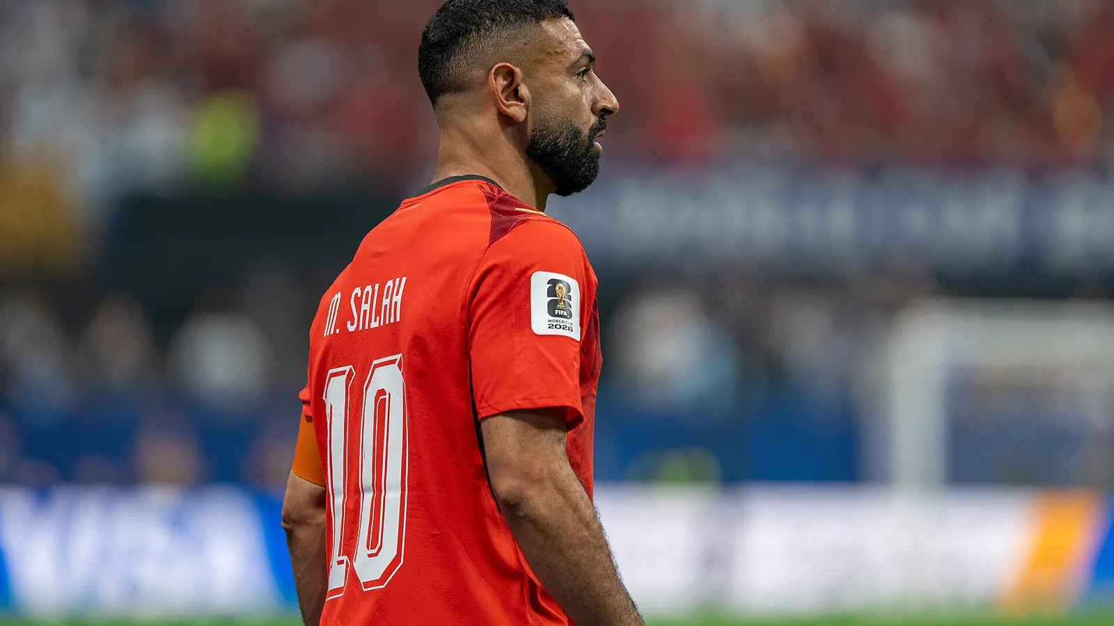 Mohamed Salah trên sân trong trận Argentina gặp Ai Cập, ảnh minh họa cho mục xem lại bóng đá Xoilac