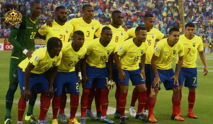 Cầu thủ Bolivia thi đấu với Ecuador trong một trận quốc tế